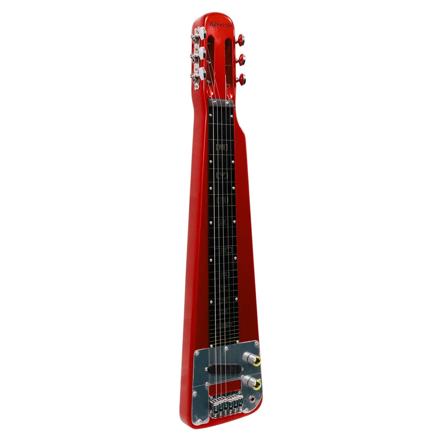 Red colour - 6-String Steel Lap Guitar - Metallic Red