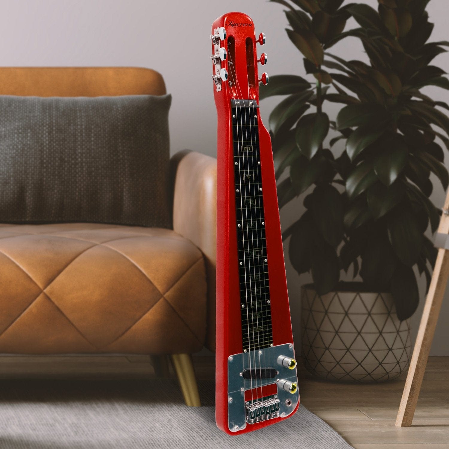 6-String Steel Lap Guitar - Metallic Red