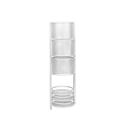 6 Tier Plant Stand Swivel Outdoor White