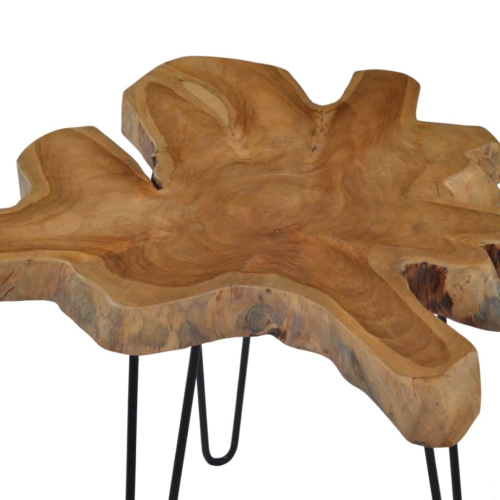 60-70x45cm Solid Teak Wood Coffee Table Living Room Table