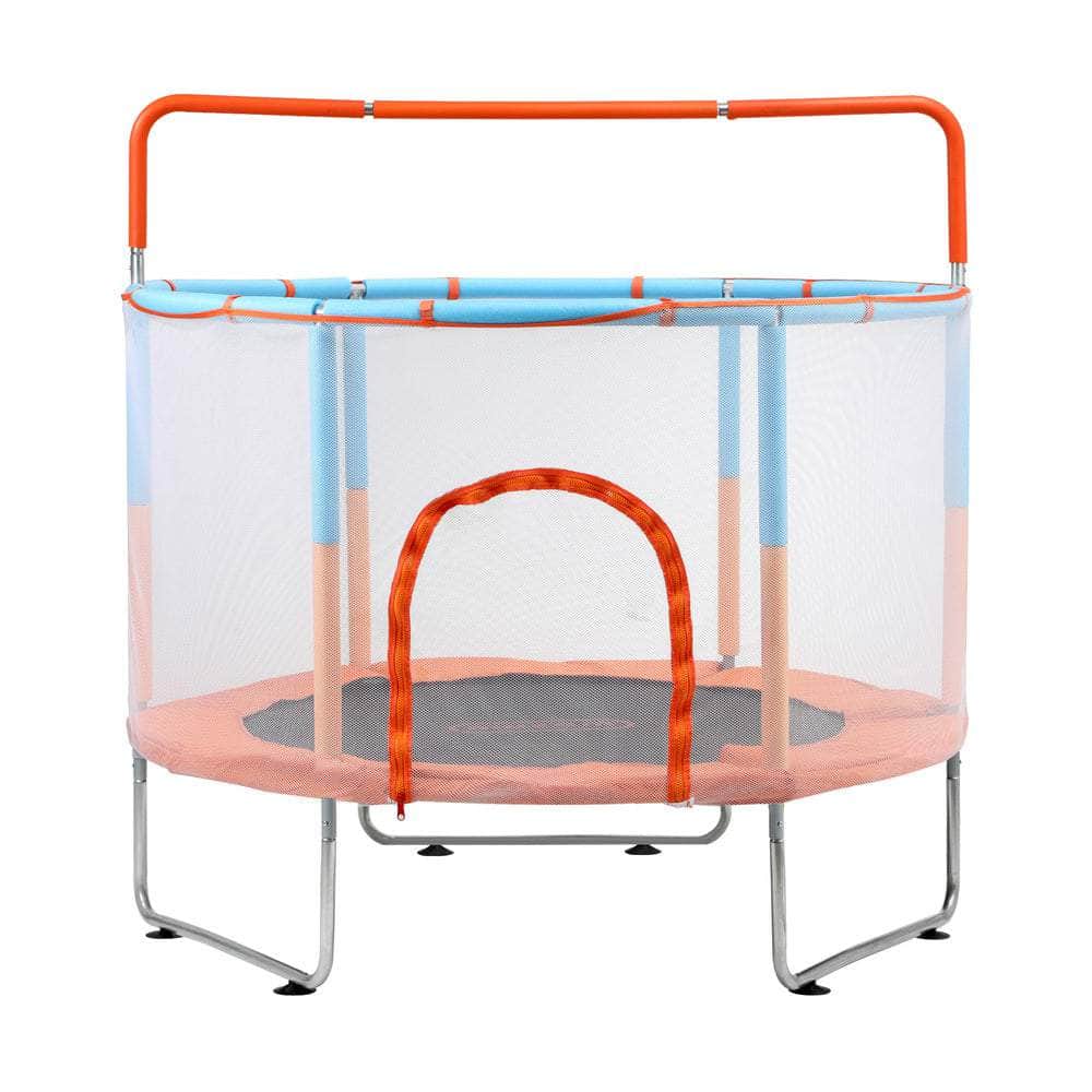 60 Inch Kids Trampoline Enclosure Safety Net Horizontal Bar