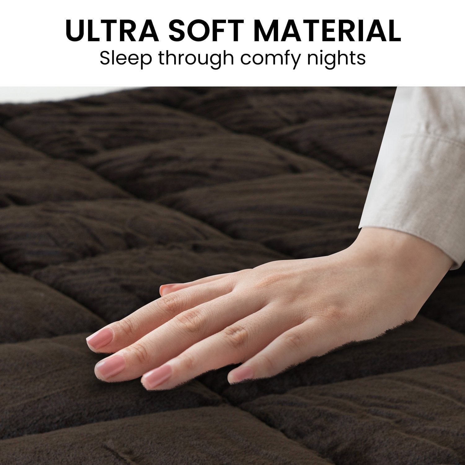 600GSM Faux Mink Comforter Quilt Duvet Doona - Queen with bedding