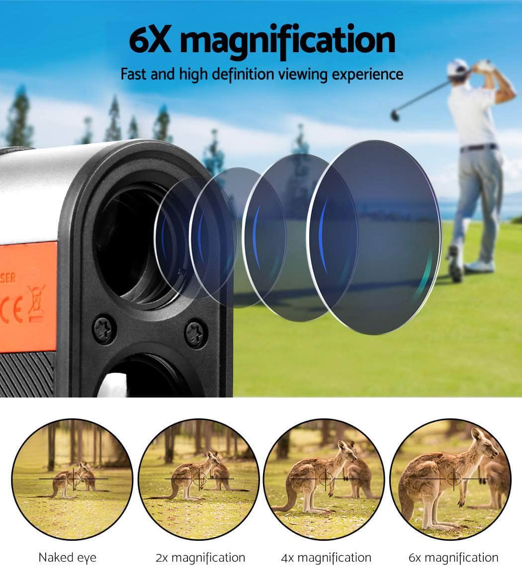 600M Magnetic Rangefinder LCD Laser Golf Range Finder Vibration Alert