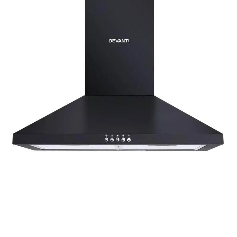 600Mm Range Hood 60Cm Rangehood Black