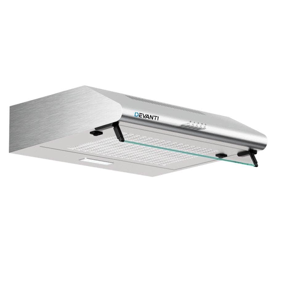 600mm Range Hood 60cm Rangehood Kitchen Canopy LED Light Stainless Steel