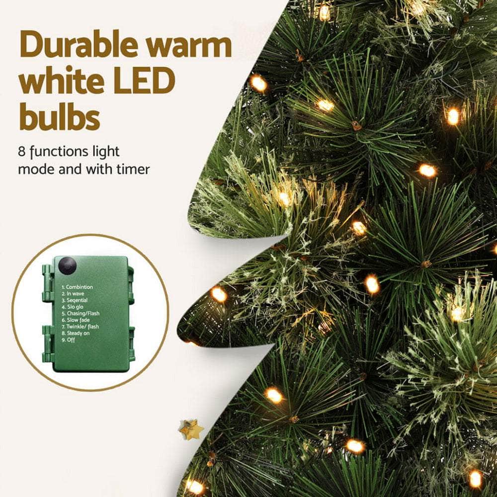 60cm Tabletop Christmas Tree - 8 Light Modes Timer
