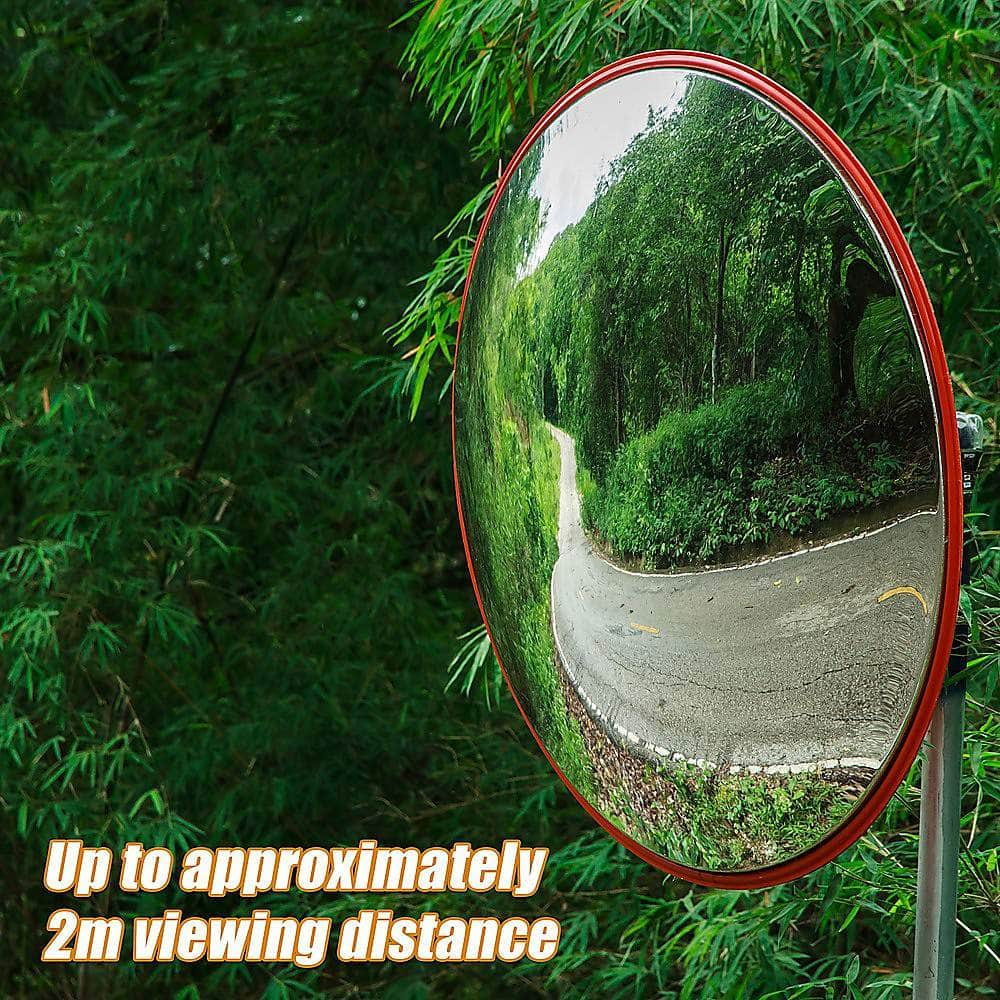 60cm Wide Angle Security Curved Convex Road Safety Mirror Traffic Driveway