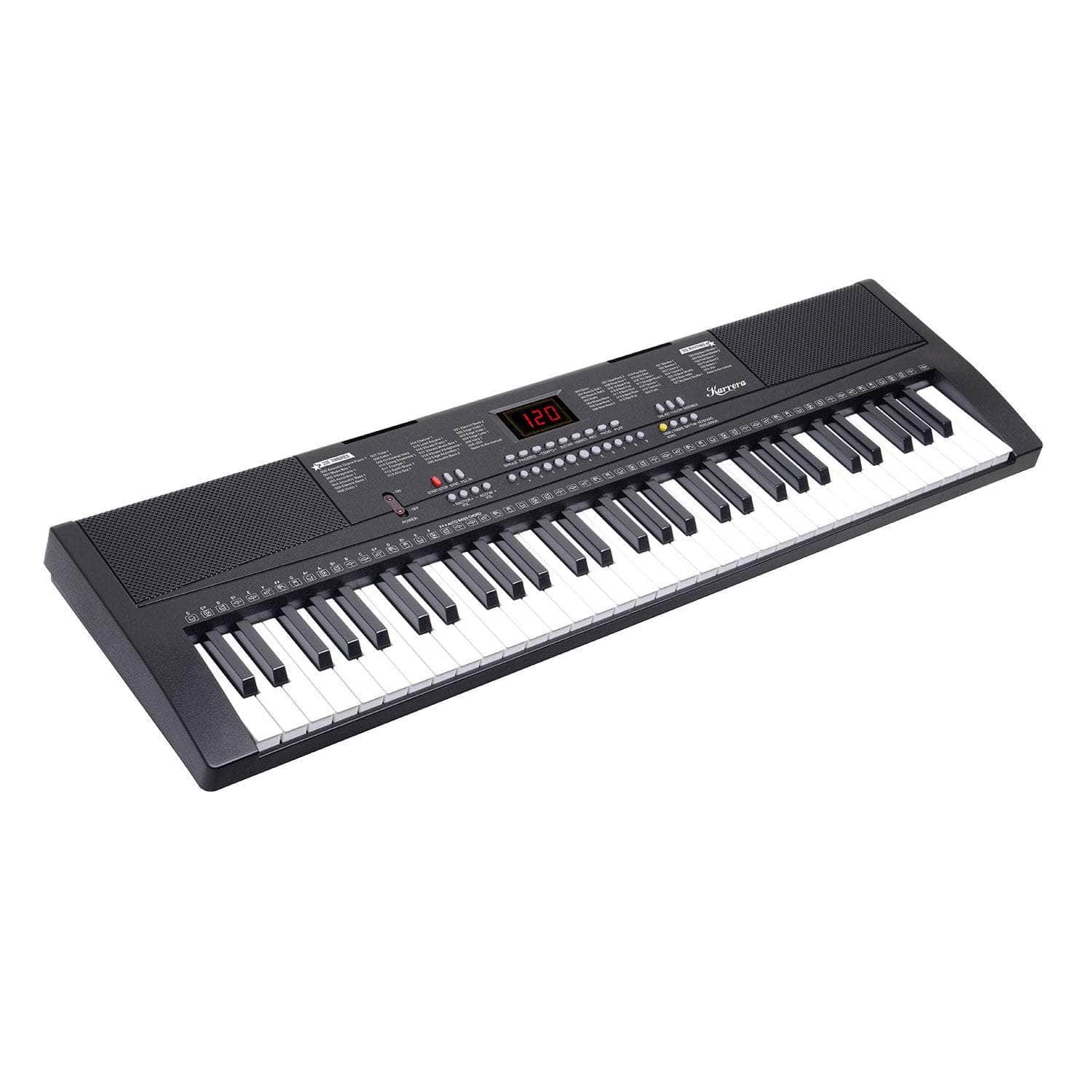 61-Key Electronic Piano Keyboard in Black | Black colour