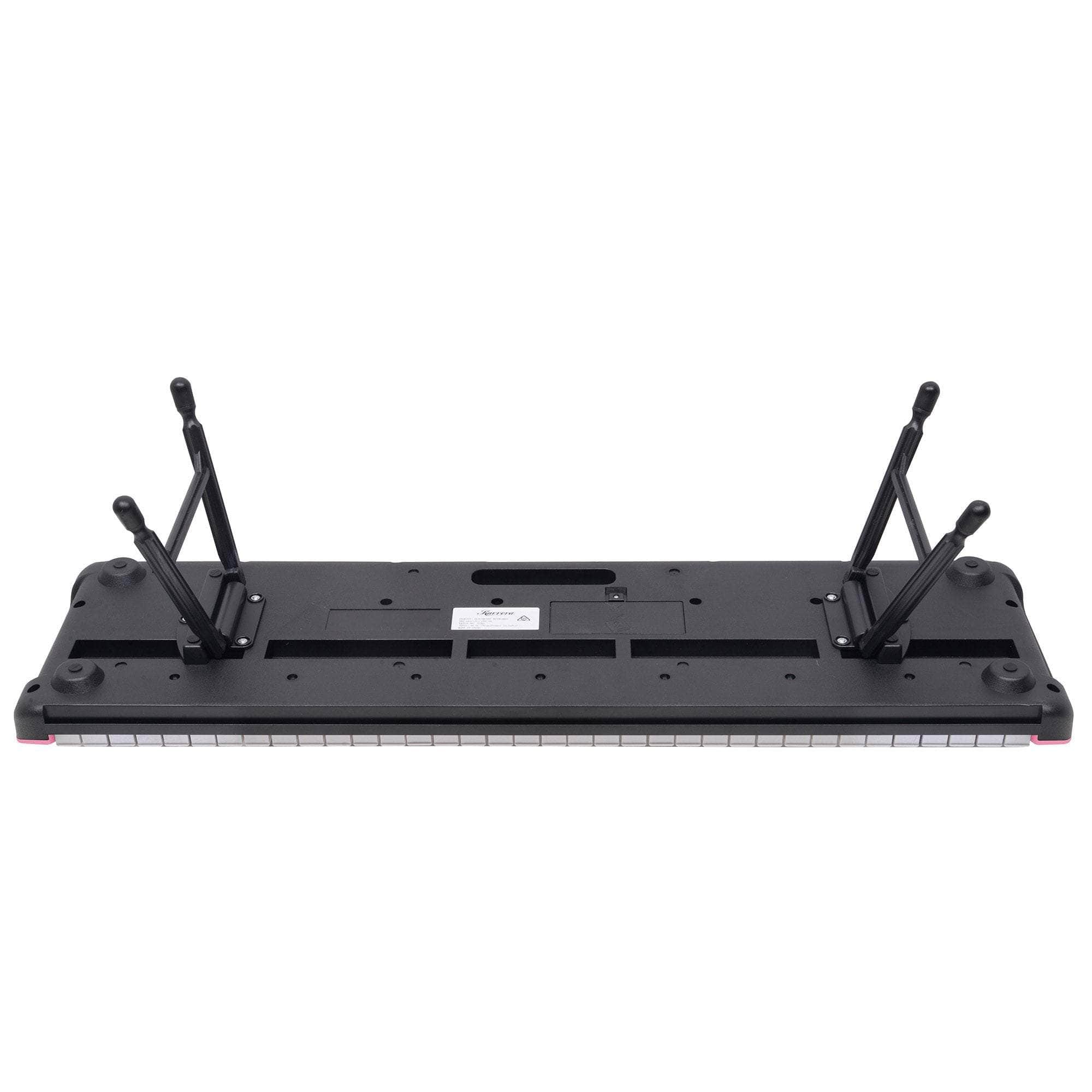 61-Key Electronic Piano Keyboard with LED and Folding Stand