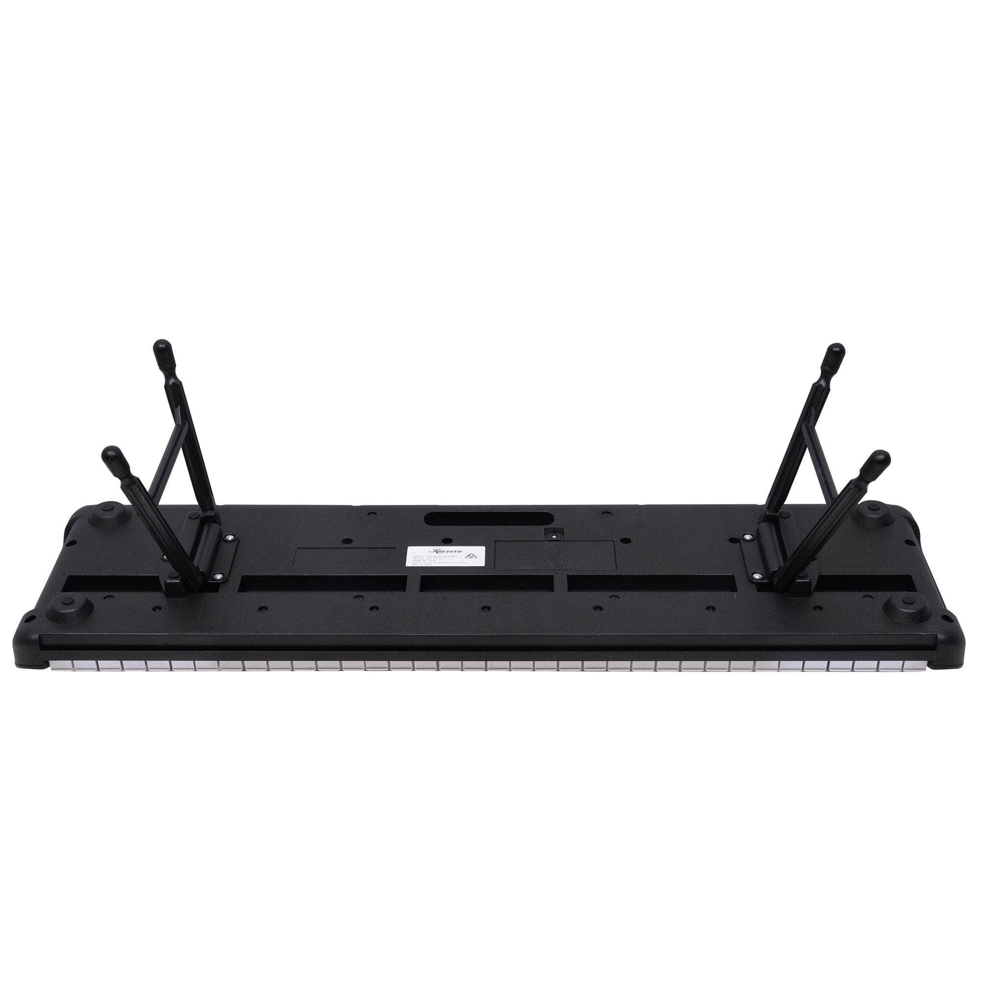 61-Key Electronic Piano Keyboard with LED and Folding Stand