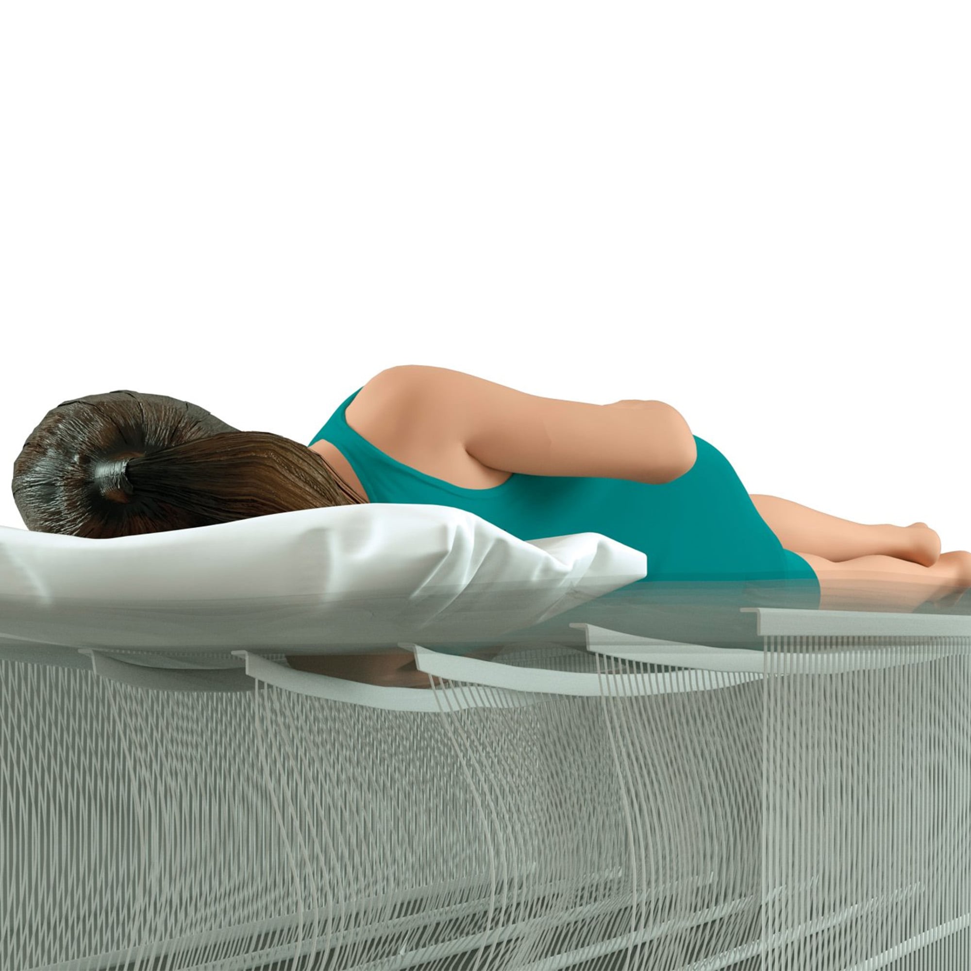Queen Airbed Mattress Velvet Pillow 152x25x203cm