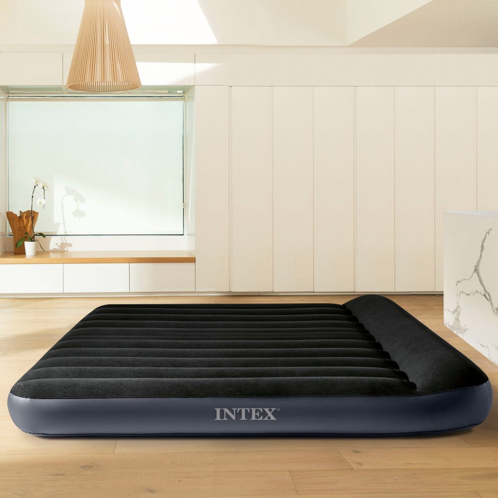 Classic Velvet Airbed Pillow Rest 183x25x203cm