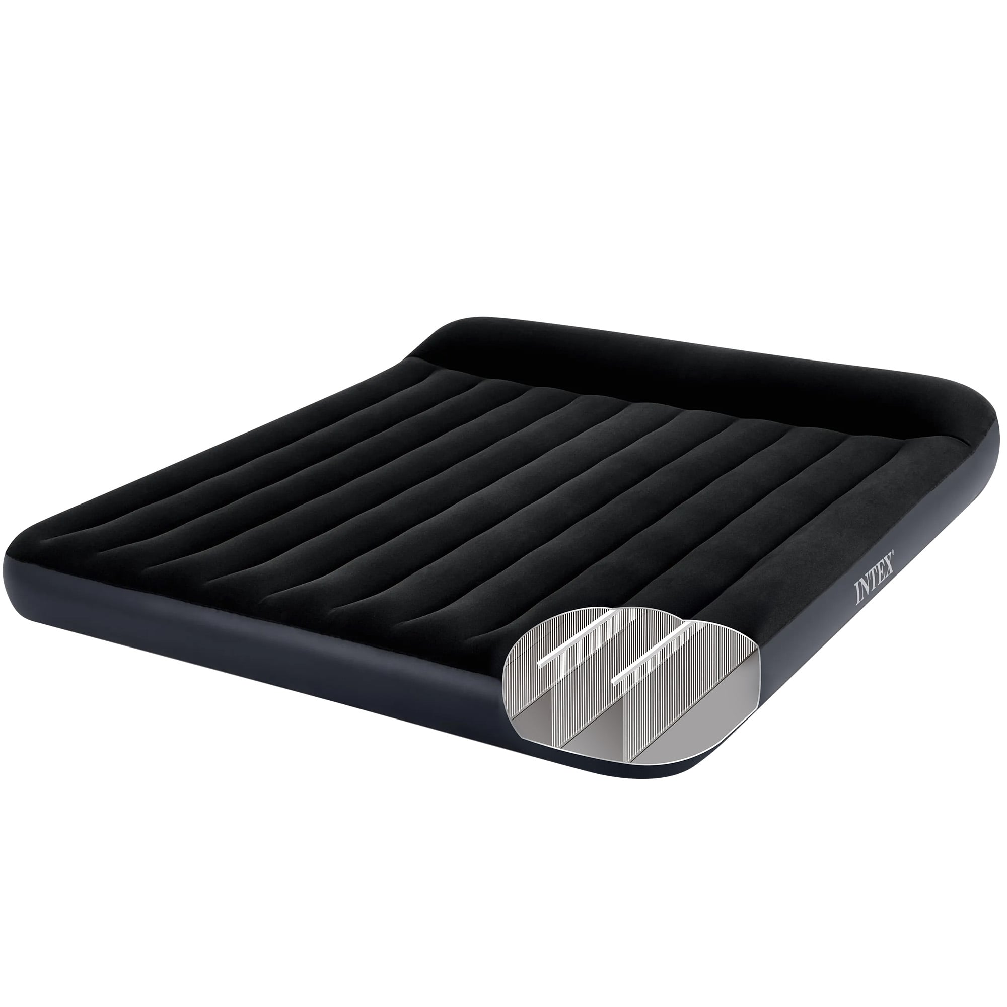 Classic Velvet Airbed Pillow Rest 183x25x203cm