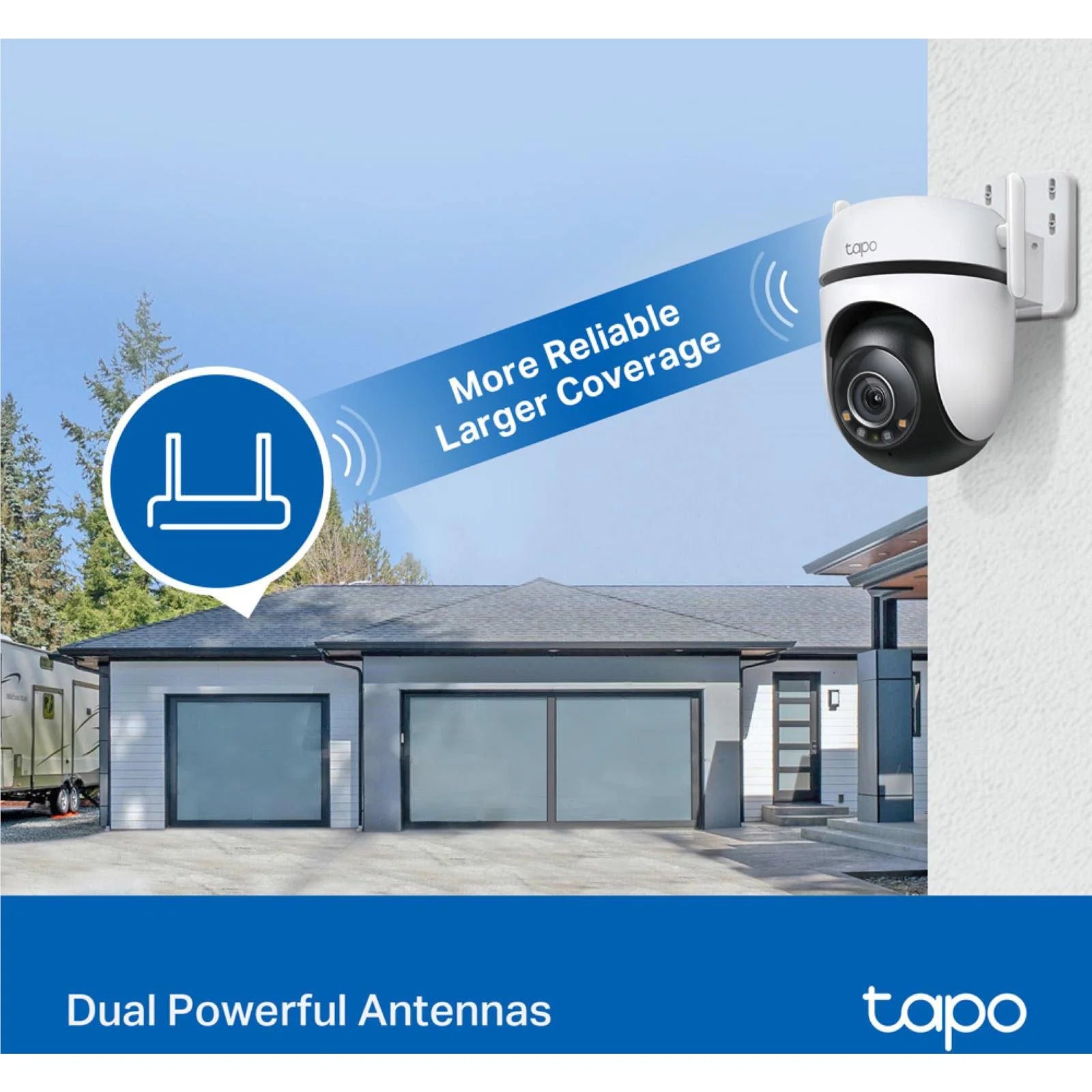 TP-Link Tapo 2K Outdoor Pan/Tilt Security Wi-Fi Camera
