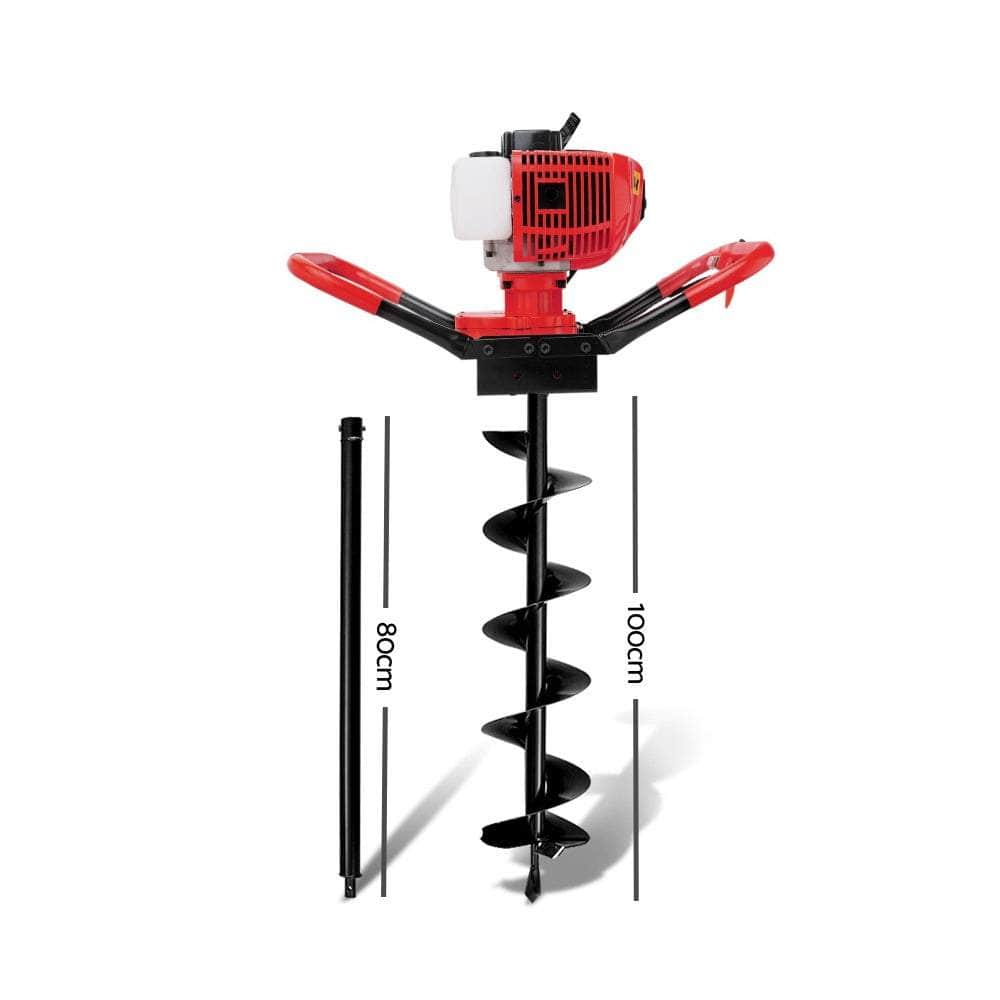 66CC Petrol Post Hole Digger Drill Borer Fence Extension Auger Bits