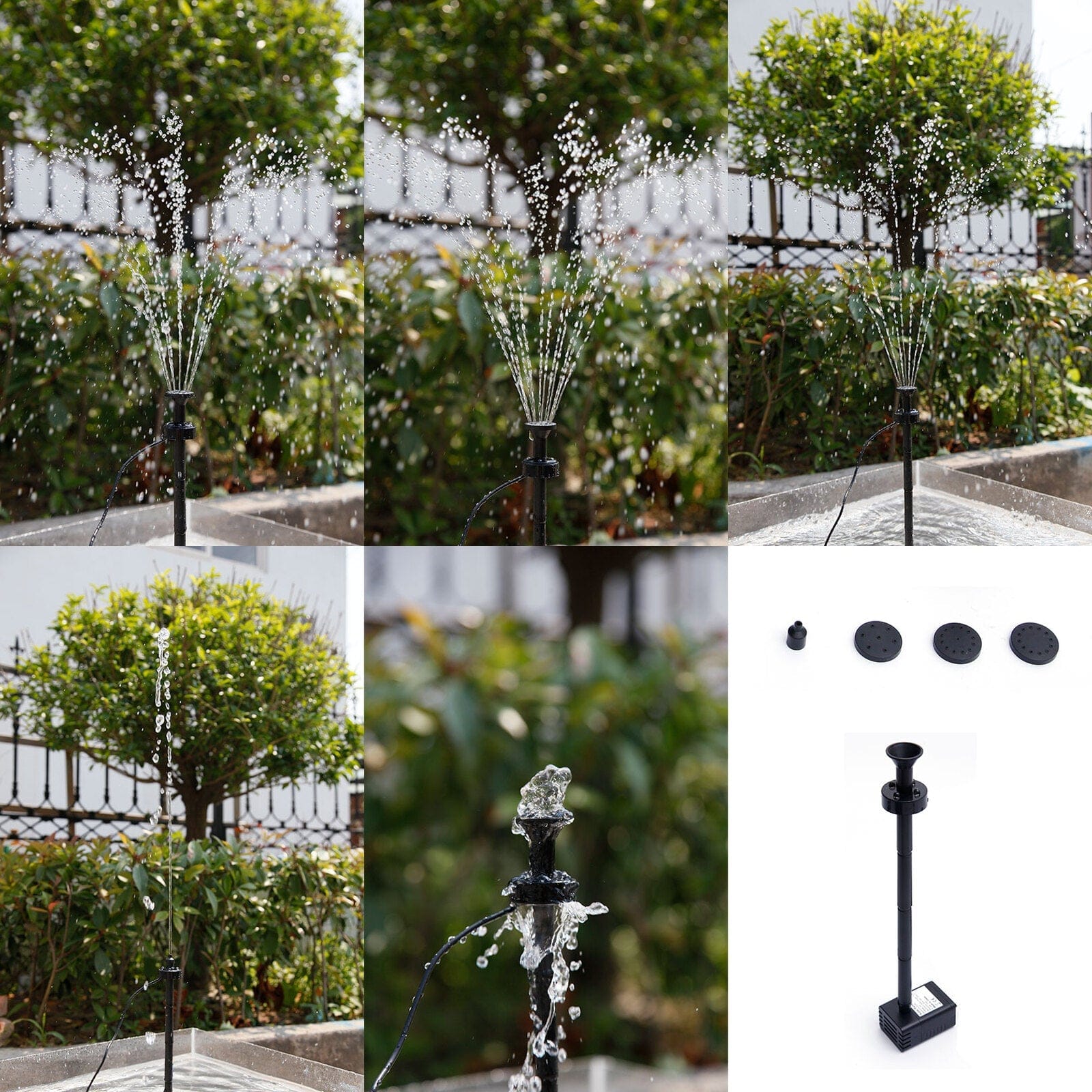 6V 200LPH Solar Pump with Battery Backup Panel for Small Pond Fountain Feature | Fountain & Ponds Accessorie - photo 6