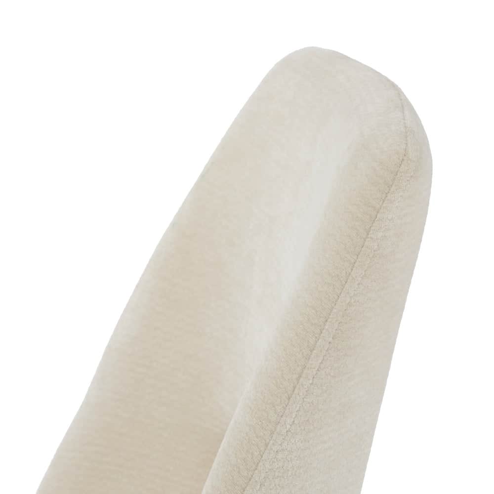 6x Dining Chairs Chenille Fabric Upholstered Kitchen Side Chairs Beige Green & Grey