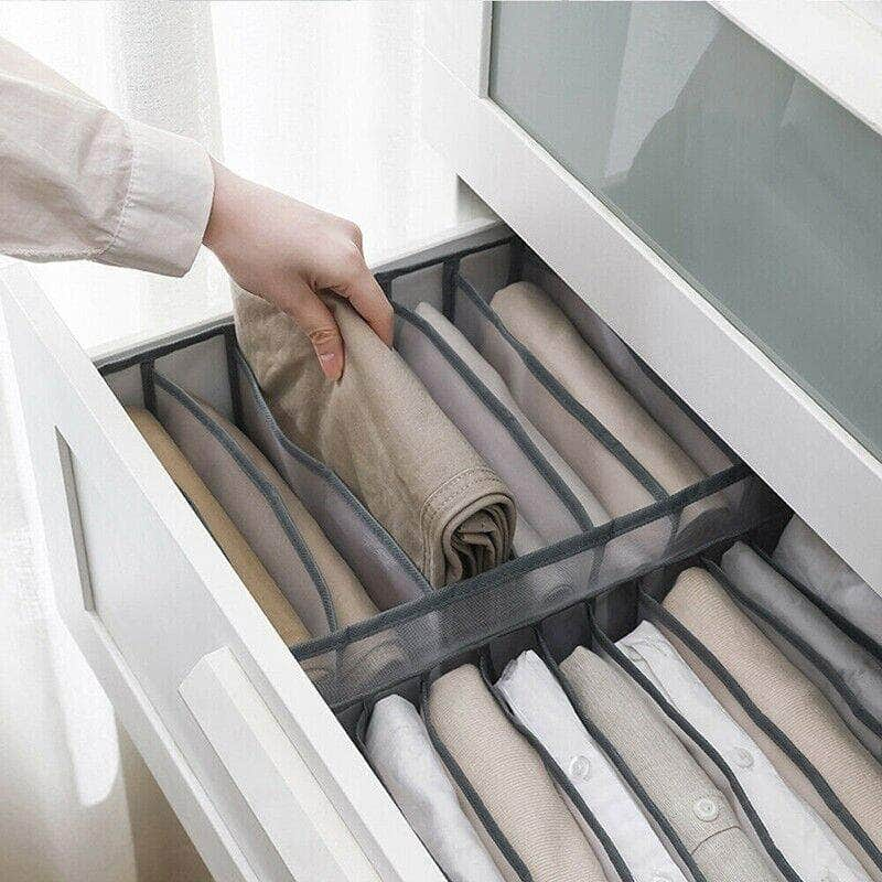 7 Grid Foldable Clothes Storage Pants Organizer