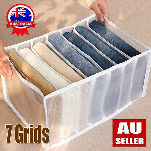 7 Grids Foldable Clothes Storage Pants Organizer