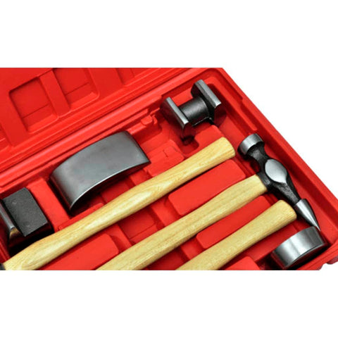 7-Piece Auto Body Hammer and Dolly Dent Repair Set
