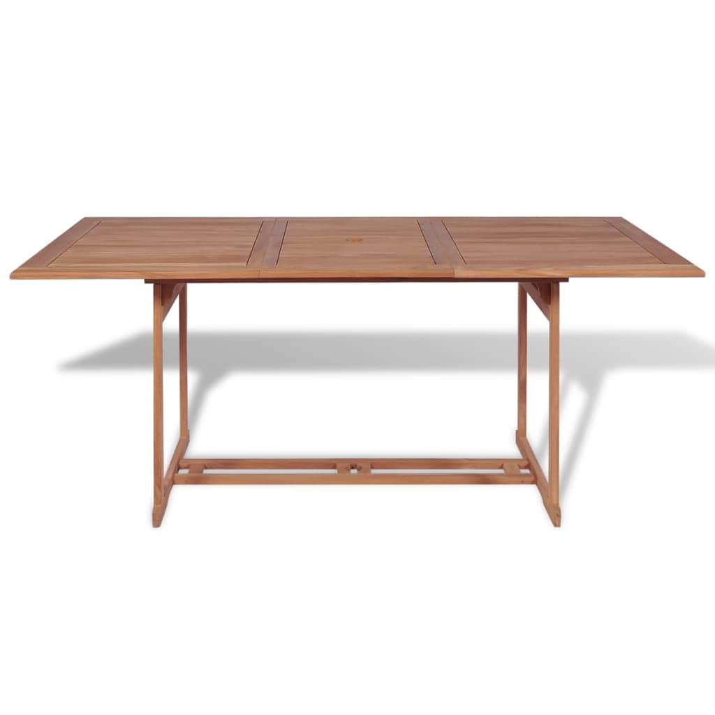 7 Piece Outdoor Dining Set Solid Teak Wood