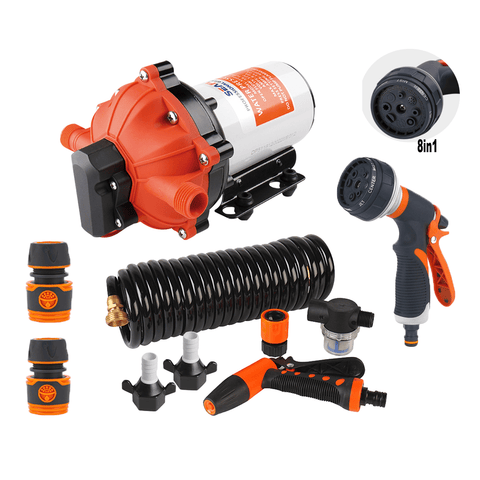 70PSI Deck Washdown Pump Kit for Boat Caravan Yacht Wash Pump 12V 5GPM