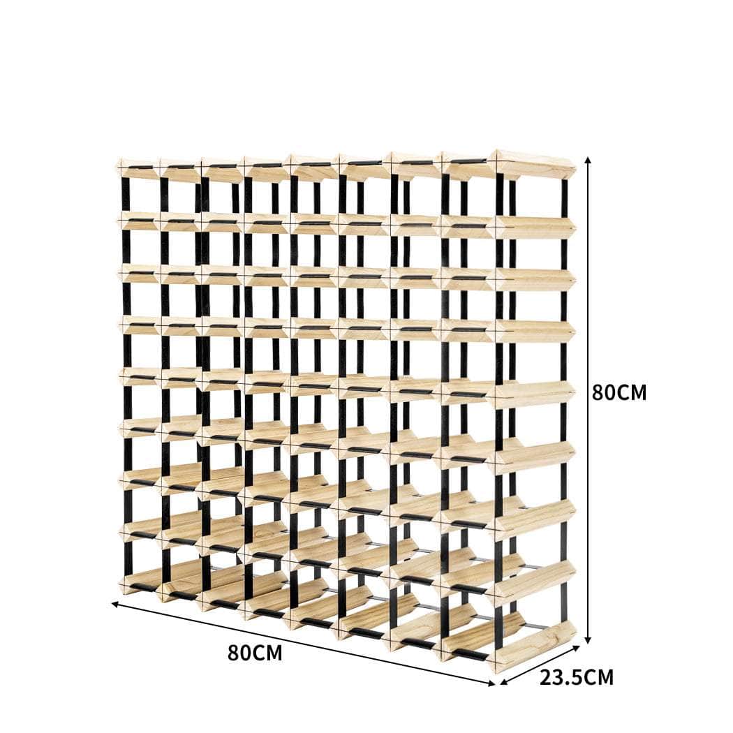 72 Bottle Timber Red Wine Rack