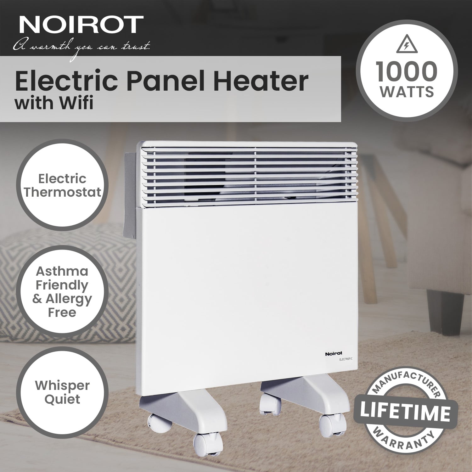 Electric Panel Heater With Wi-Fi