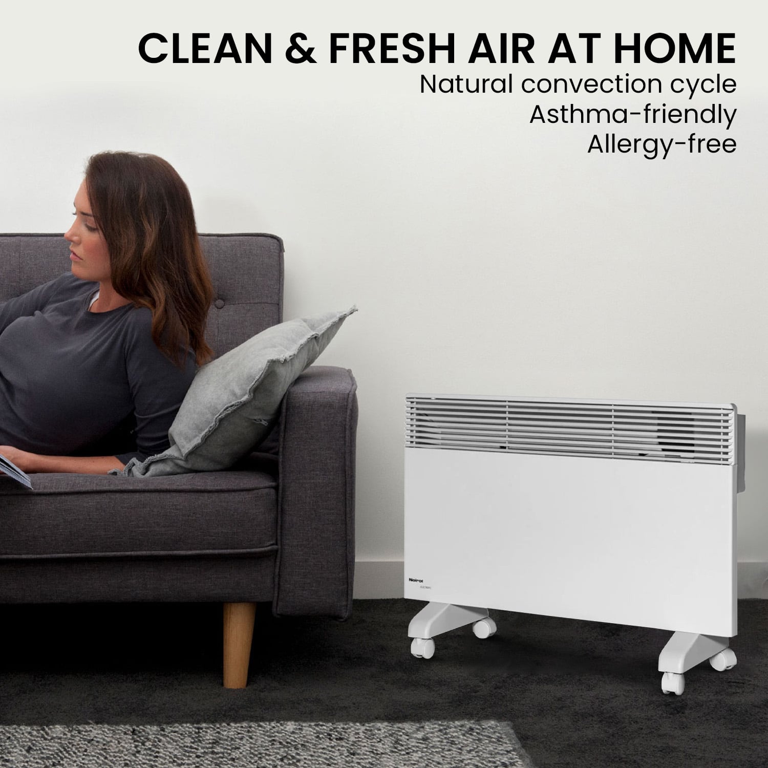 Electric Convection Heater White 100x745x440cm
