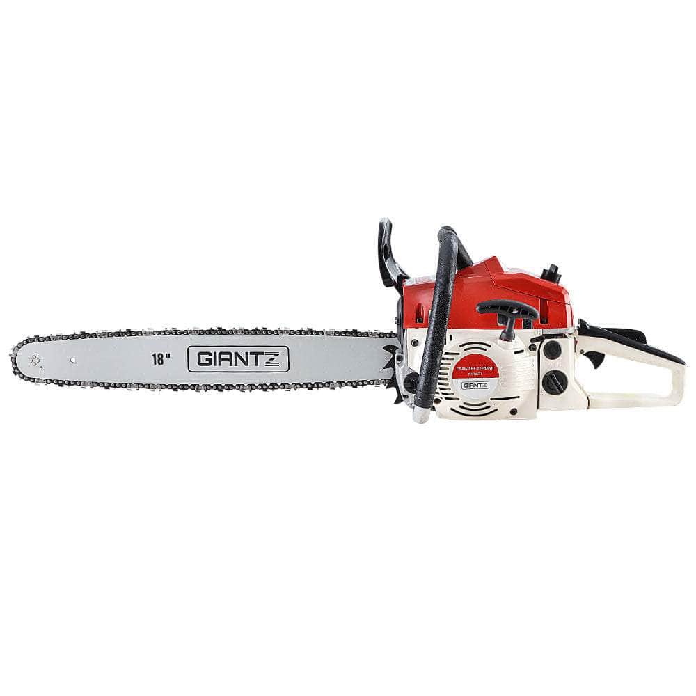 75CC Petrol Commercial Chainsaw Chain Saw Bar E-Start Pruning