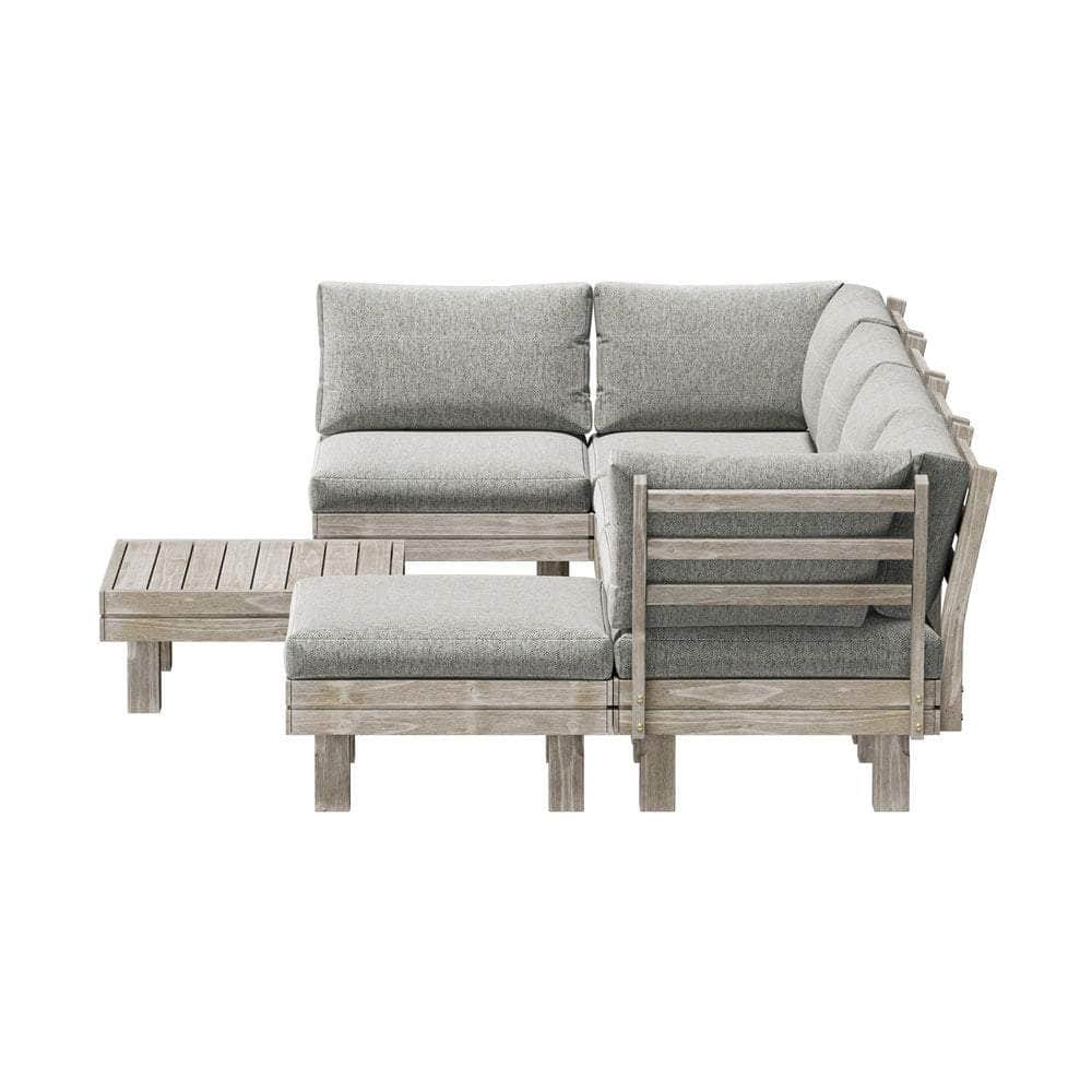 7PCS Outdoor Furniture Sofa Set Lounge Setting Garden
