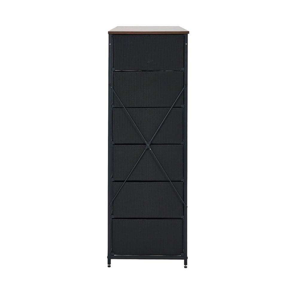 8 6 &9-Drawer Chest Fabric Tallboy Retro Vintage Dresser Bedroom Storage Organizer