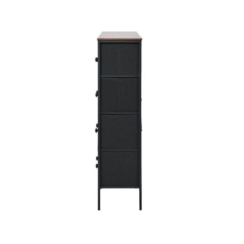 8 6 &9-Drawer Chest Fabric Tallboy Retro Vintage Dresser Bedroom Storage Organizer