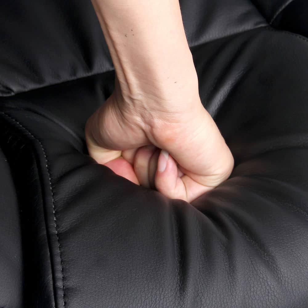 8 Point Massage Office Chair Pu Leather Black