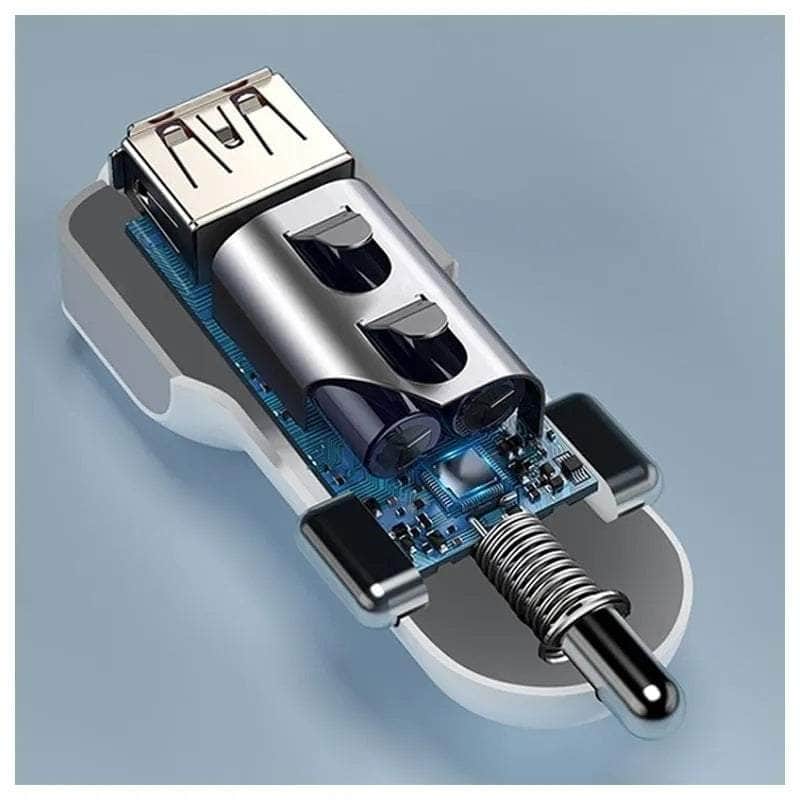 8-Port PD+QC3.0 Car Charger with LED Display