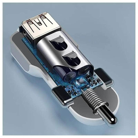 8-Port PD+QC3.0 Car Charger with LED Display
