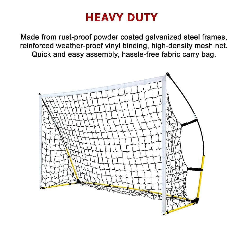 8' X 5' Soccer Football Goal Foot Portable Net Quick Set Up