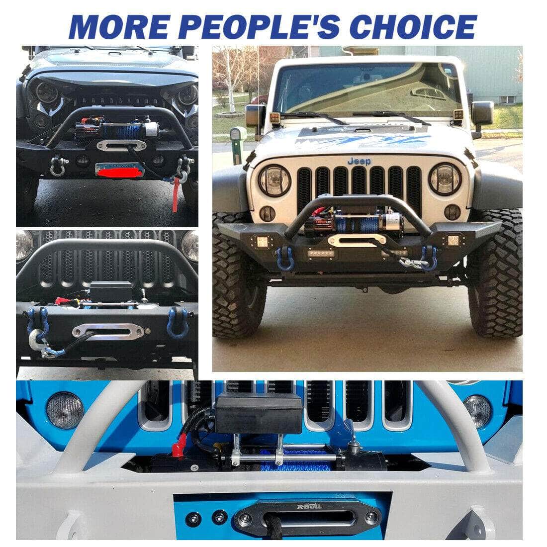 8000-13000Lbs Aluminium Hawse Fairlead Winch Dyneema Rope 4Wd