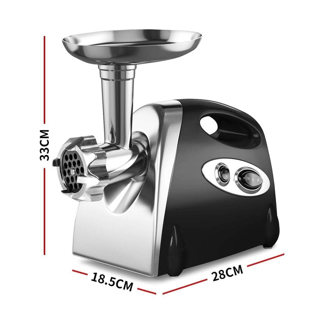 800W Electric Meat Grinder Mincer with Sausage Attachment Black | 800W