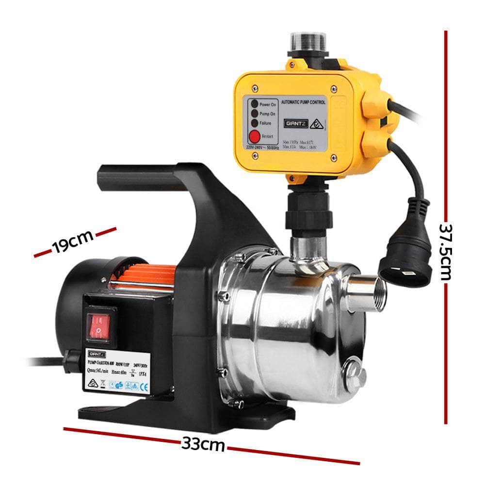 800W High Pressure Garden Water Pump with Auto Controller