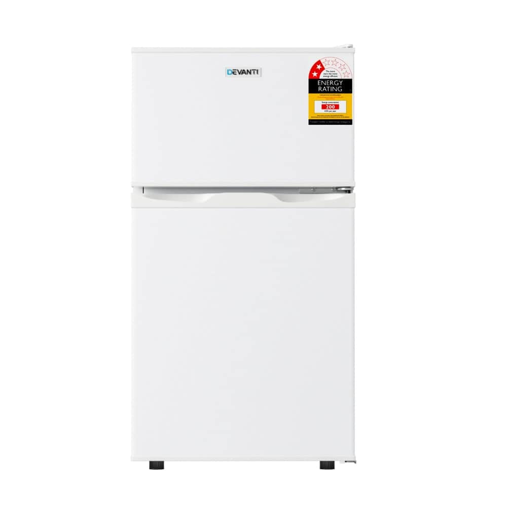 80L Bar Fridge Mini Freezer Refrigerator White