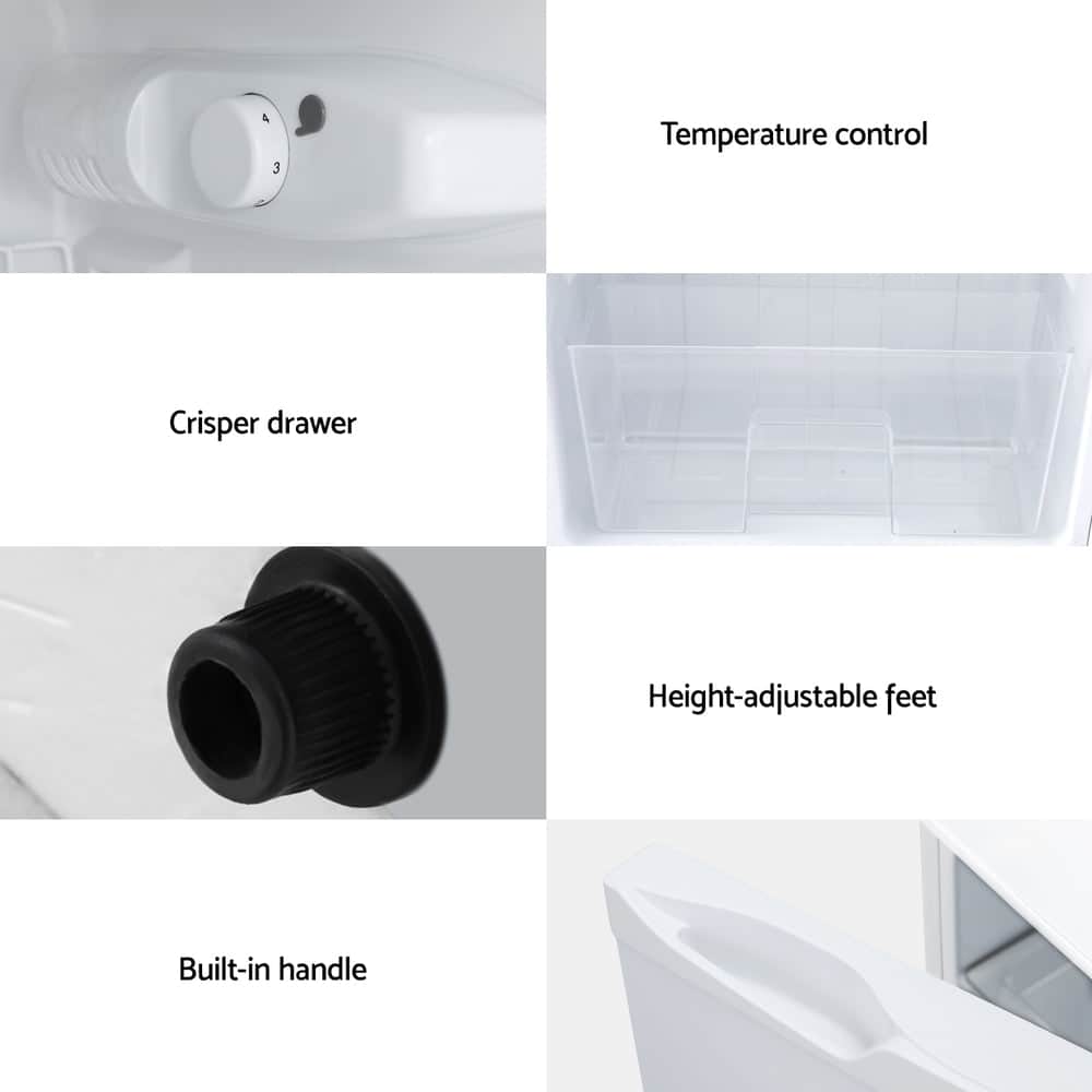 80L Bar Fridge Mini Freezer Refrigerator White