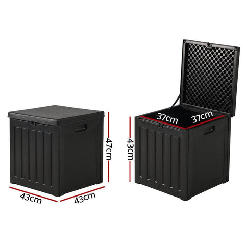 80L Outdoor Storage Box Toy Tool Shed
