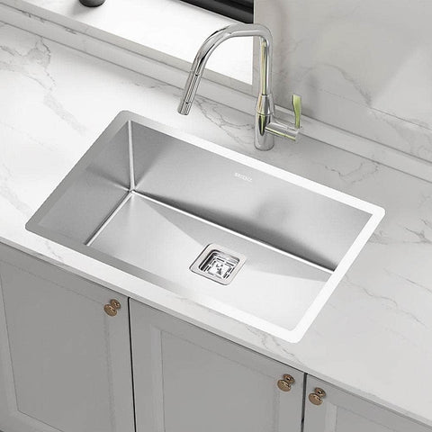 810X505Mm Stainless Steel Kitchen Sink With Square Waste