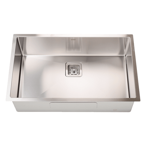 810x505mm Handmade 1.5mm Stainless Steel Undermount / Topmount Kitchen Sink with Square Waste