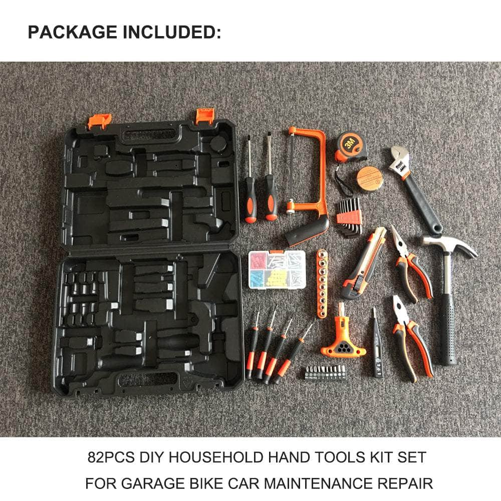 82 Pcs Household Hand Tools Set Hand Tool Kit