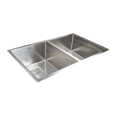 835x505mm Handmade 1.5mm Stainless Steel Undermount / Topmount Kitchen Sink with Square Waste