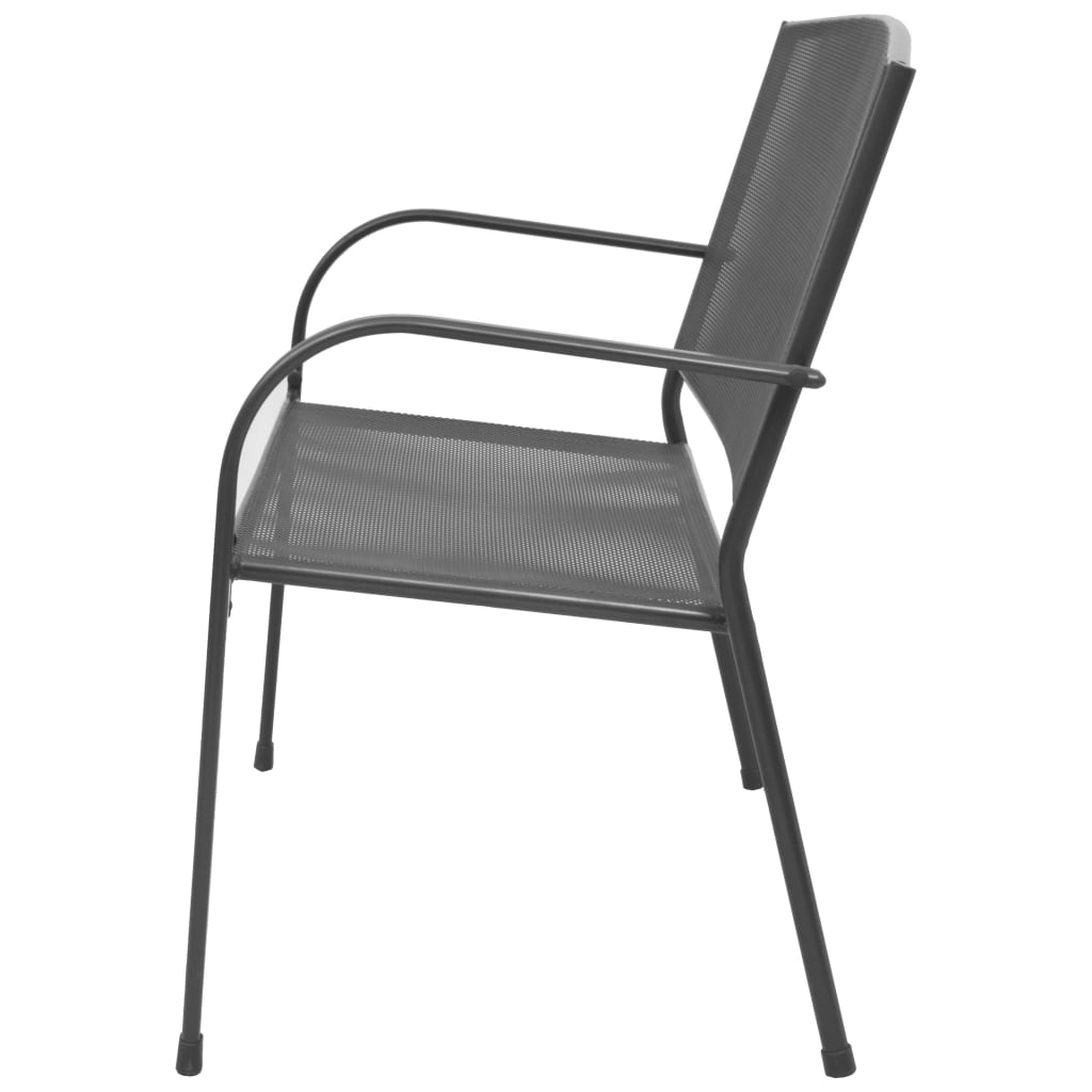 Garden Bench 108 cm Steel and Mesh Anthracite | Steel finish