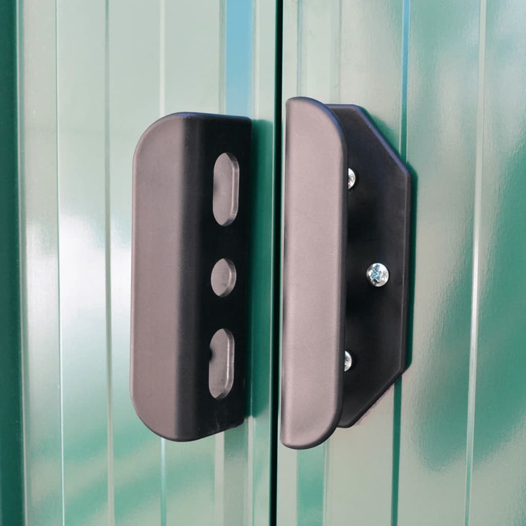 Garden Storage Shed Green Metal