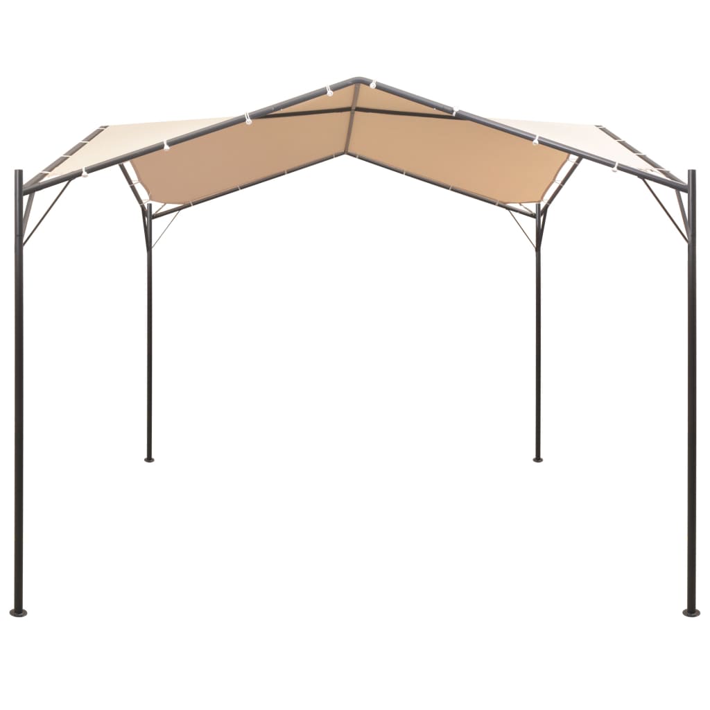 Gazebo Pavilion Tent Canopy  Steel Beige